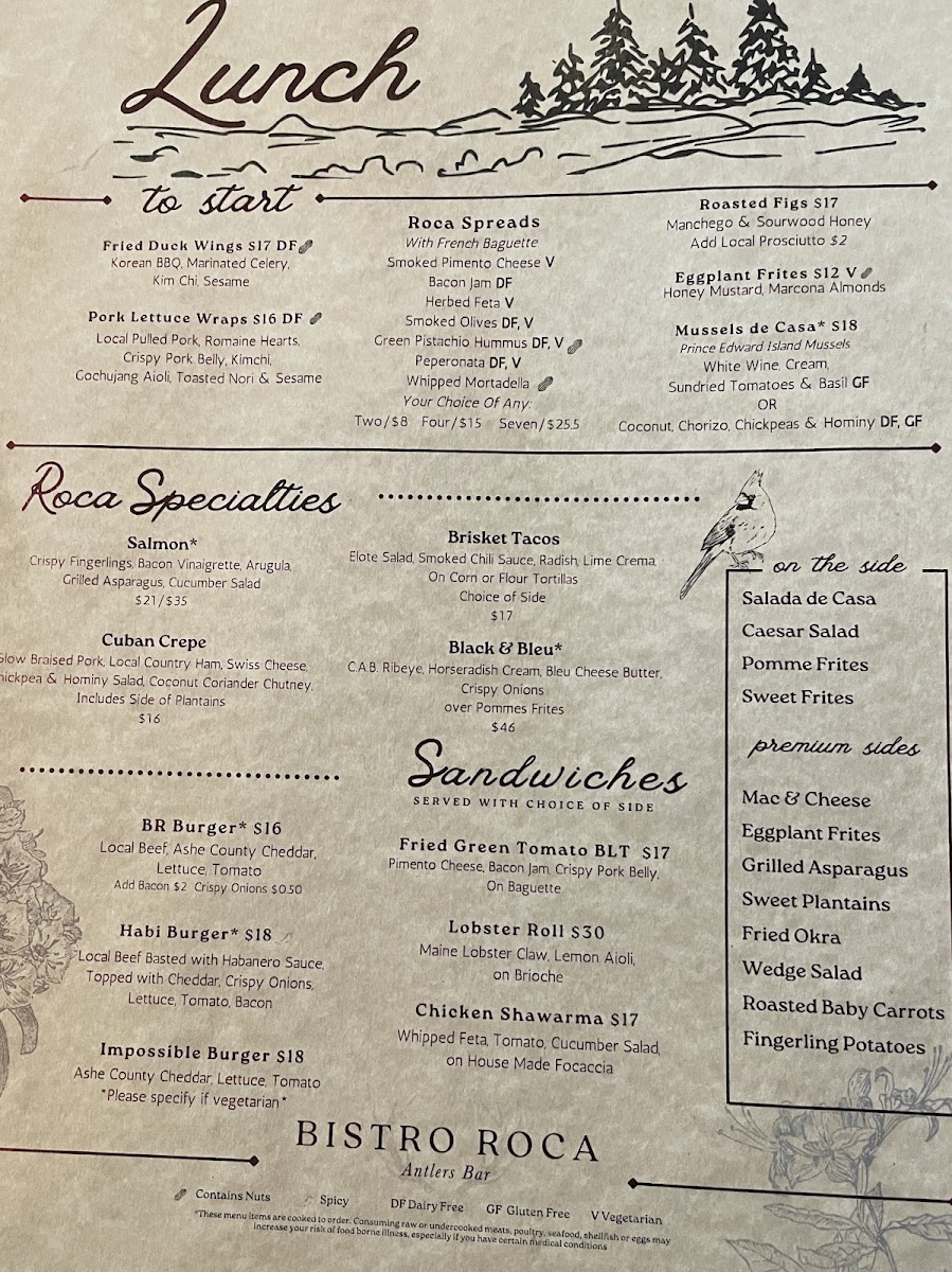 Bistro Roca Menu - Image 3
